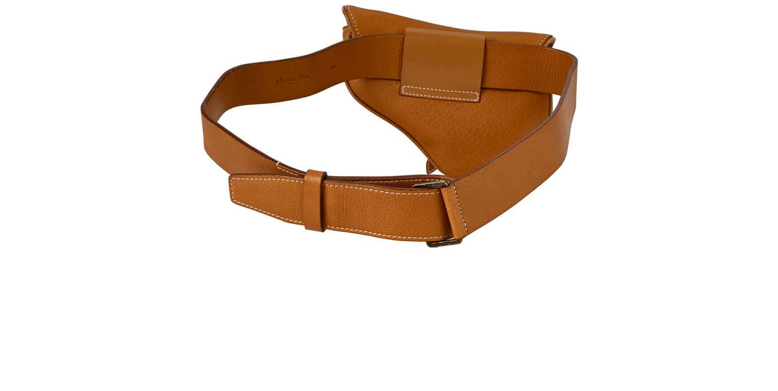 Saddle Belt Bag, &pound;650, Handbags, Brown, Leather, Back view